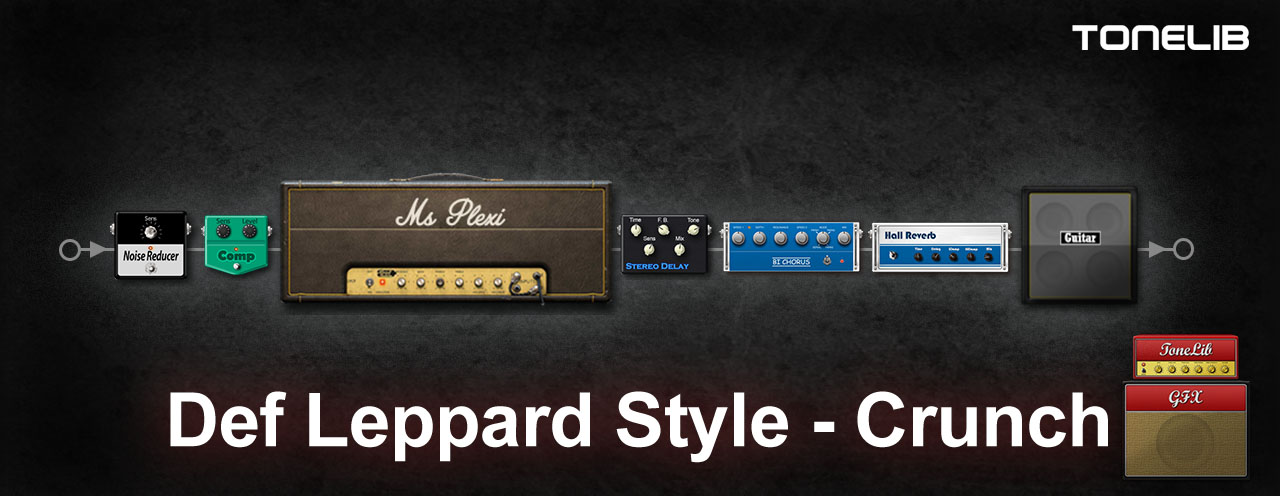 ToneLib GFX user preset in the style of Def Leppard - Clean Tone