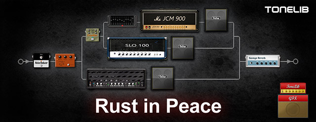 ToneLib GFX preset in the style of Megadeth guitar tone from the album Rust in Peace