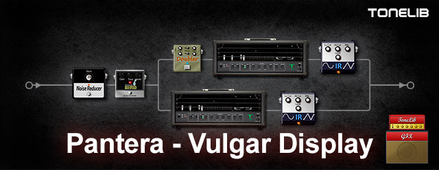 ToneLib GFX user preset in the style of Pantera from the album Vulgar Display of Power