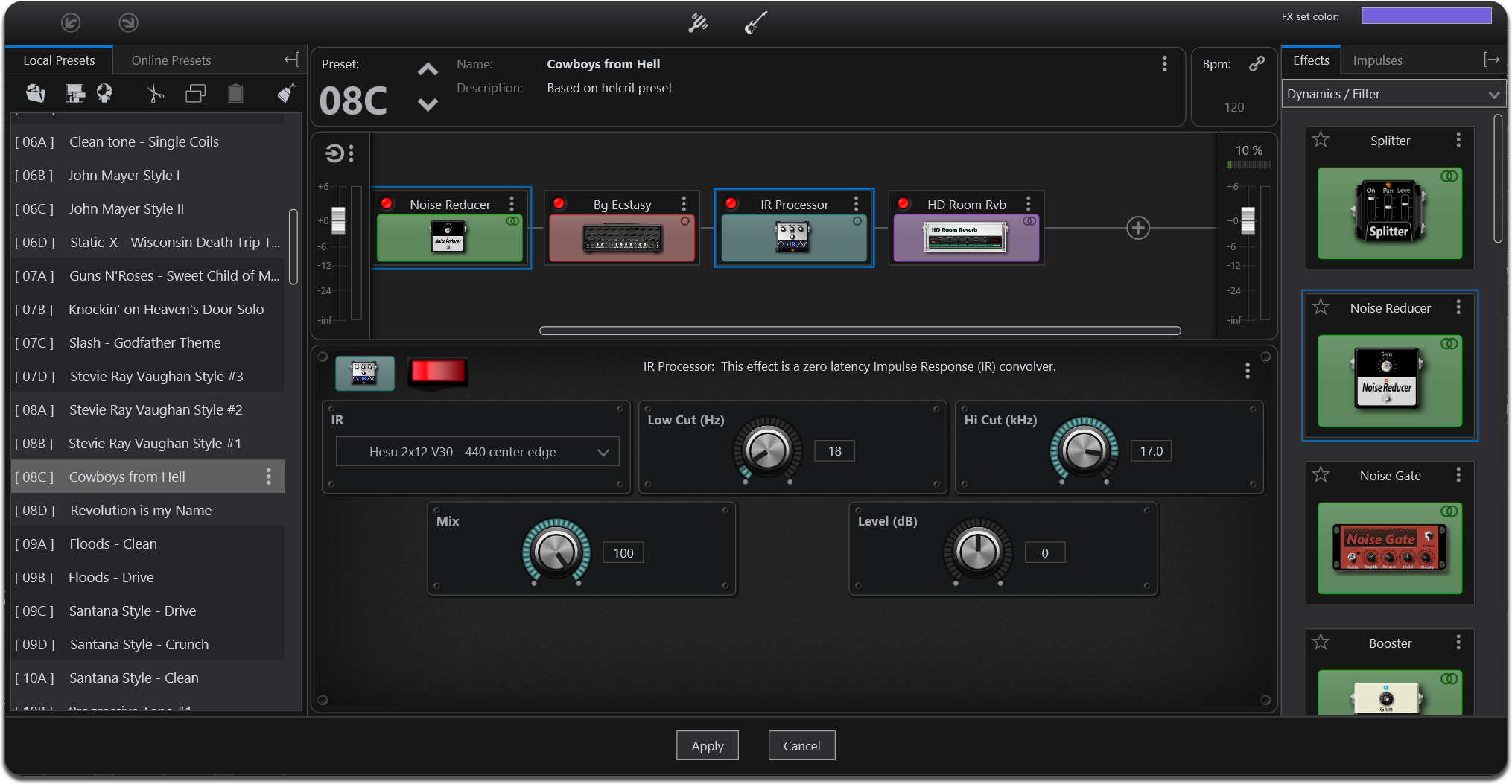 Built-in GFX-based guitar effects processor| TL Jam