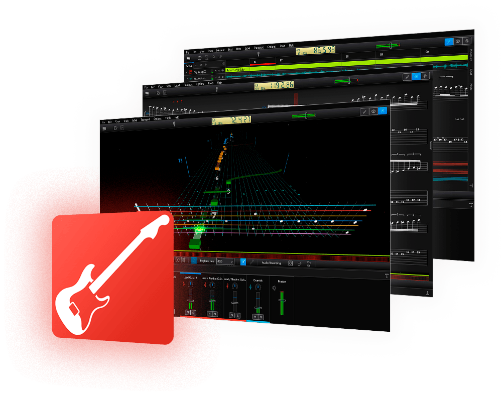 TL Jam - tab editor, guitar sound editor, studio for rehearsals and writing music, 3D mode - here you will find all